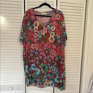 NATURAL LIFE Multicolor Floral Tunic